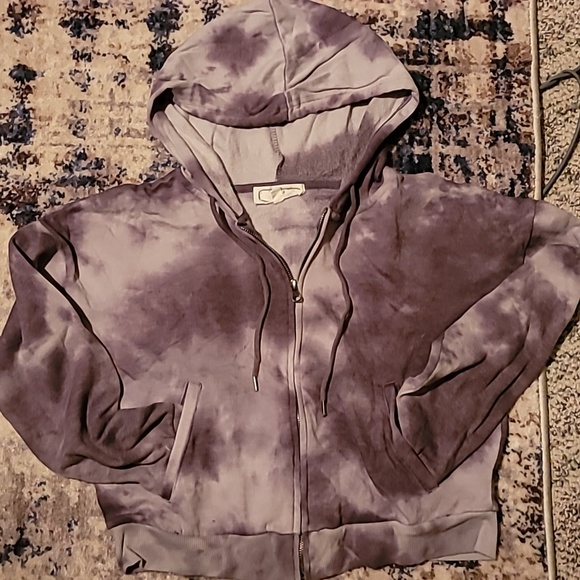 Crop top zip-up hoodie - Picture 2 of 2